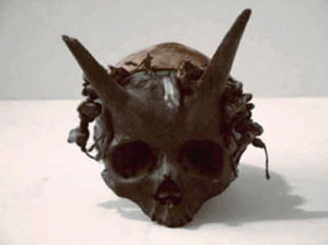 horned skull